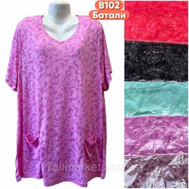 Туніка жіноча літня/батал розміри 4XL-8XL (кв.мікс) "STELLA" недорого від прямого постачальника