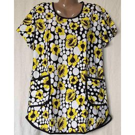 Туніка жіноча літня батал розміри 52-62 (кв.мікс) "STELLA" недорого від прямого постачальника