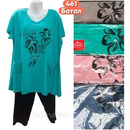 Костюм жіночий домашній батал р-ри 3XL-6XL (мікс) "STELLA" купити недорого від прямого постачальника