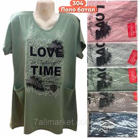 Туніка жіноча літня/напівбатал розміри 3XL-6XL (кв.мікс) "STELLA" недорого від прямого постачальника