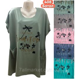 Туніка жіноча літня/батал розміри 5XL-8XL (кв.мікс) "STELLA" недорого від прямого постачальника