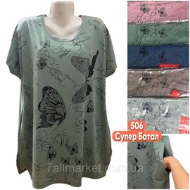 Туніка жіноча літня/супер-батал розміри 7XL-10XL (кв.мікс) "STELLA" недорого від прямого постачальника