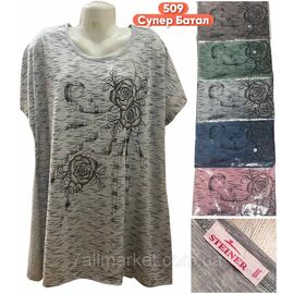 Туніка жіноча літня/супер-батал розміри 7XL-10XL (кв.мікс) "STELLA" недорого від прямого постачальника