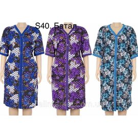 Халат жіночий домашній на блискавці/батал розмір 56-64 (мікс) "STELLA" недорого від прямого постачальника