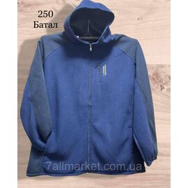 Фотография Кофта мужская спортивная на молнии/флис батал р-ры 6XL-10XL (3цв)"STELLA" недорого от прямого поставщика