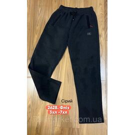Спортивні штани чоловічі, прямі на флісі/батал розміри 3XL-7XL (3кв)"STELLA" недорого від прямого постачальника