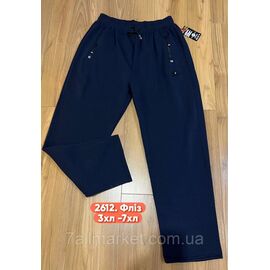 Спортивні штани чоловічі, прямі на флісі/батал розміри 3XL-7XL (3кв)"STELLA" недорого від прямого постачальника