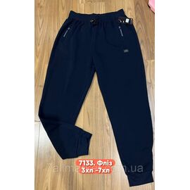 Спортивні штани чоловічі, манжет на флісі/батал розміри 3XL-7XL (3кв)"STELLA" недорого від прямого постачальника