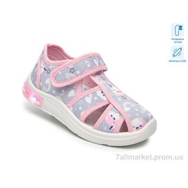 Фотография Тапки детские домашние Весна/осень T60017F LED (12 пар р.23-28) "TOM.M" недорого оптом от прямого поставщика