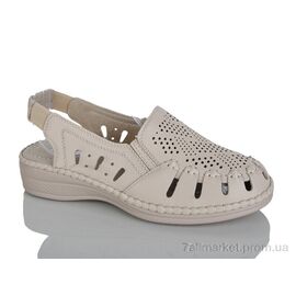 Фотография Босоножки женские летние Лето 502-2 beige (8 пар р.37-42) "Leguzaza" недорого оптом от прямого поставщика