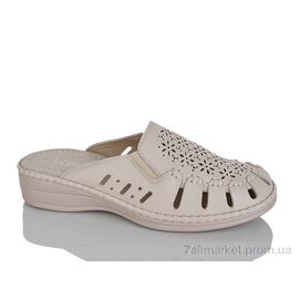 Фотография Шлепки женские облегченные Лето 501-1 beige (8 пар р.37-42) "Leguzaza" недорого оптом от прямого поставщика