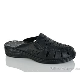 Фотография Шлепки женские облегченные Лето 501-3 black (8 пар р.37-42) "Leguzaza" недорого оптом от прямого поставщика