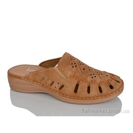 Фотография Шлепки женские облегченные Лето 501-5 brown (8 пар р.37-42) "Leguzaza" недорого оптом от прямого поставщика