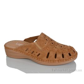 Фотография Шлепки женские облегченные Лето 501-6 brown (8 пар р.37-42) "Leguzaza" недорого оптом от прямого поставщика