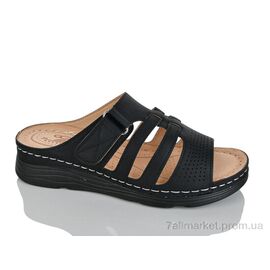 Фотография Шлепки женские облегченные Лето H1-8 black (8 пар р.37-42) "Leguzaza" недорого оптом от прямого поставщика