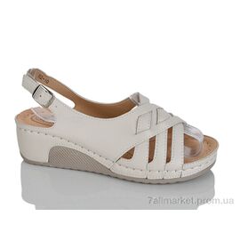 Фотография Босоножки женские летние Лето H2-10 beige (8 пар р.37-42) "Leguzaza" недорого оптом от прямого поставщика