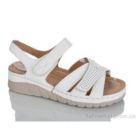 Фотография Босоножки женские летние Лето H2-2 white (8 пар р.37-42) "Leguzaza" недорого оптом от прямого поставщика