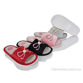 Тапки жіночі для будинку Весна/осінь А8216 mix (6 пар р.36-41) "Vladimir" недорого оптом від прямого постачальника