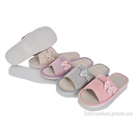 Тапки жіночі для будинку Весна/осінь L750 mix (6 пар р.36-41) "Vladimir" недорого оптом від прямого постачальника