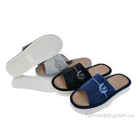 Фотография Тапки мужские домашние Весна/осень D372 mix (6 пар р.41-46) "Vladimir" недорого оптом от прямого поставщика