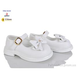 Фотография Туфли детские удобные Весна/осень ABB631-2 white (6 пар р.27-32) "Clibee-Doremi" недорого оптом от прямого поставщика