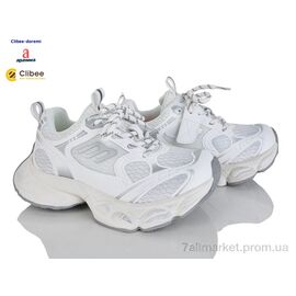 Фотография Кроссовки детские модные Весна/осень 59A6002 white-grey (7 пар р.31-37) "Clibee-Doremi" недорого оптом от прямого поставщика