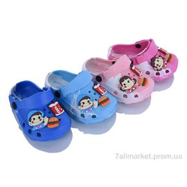 Фотография Кроксы детские летние Лето YP3196 mix (12 пар р.20-25) "Soylu" недорого оптом от прямого поставщика