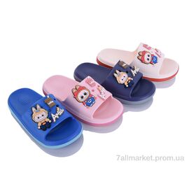 Фотография Шлепки детские летние Лето M36 mix (12 пар р.24-29) "Soylu" недорого оптом от прямого поставщика