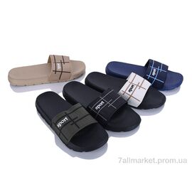 Шльопанці чоловічі пляжні Літо 915 mix (12 пар р.40-45) "Soylu" недорого оптом від прямого постачальника