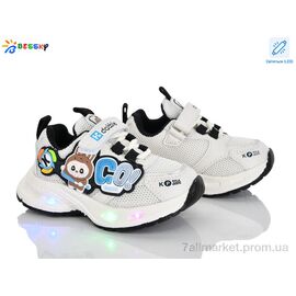 Фотография Кроссовки детские модные Весна/осень BY5114-1A LED (8 пар р.22-27) "Bessky-Kellaifeng" недорого оптом от прямого поставщика