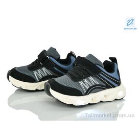 Фотография Кроссовки детские модные Весна/осень A11652-1 LED (8 пар р.22-27) "Xifa kids" недорого оптом от прямого поставщика