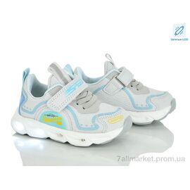Фотография Кроссовки детские модные Весна/осень A11484-2 LED (8 пар р.22-27) "Xifa kids" недорого оптом от прямого поставщика