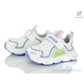 Фотография Кроссовки детские модные Весна/осень A11484-8 LED (8 пар р.22-27) "Xifa kids" недорого оптом от прямого поставщика