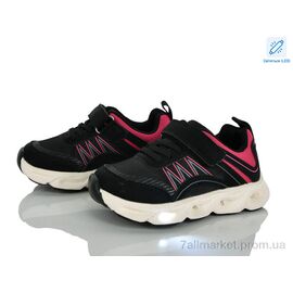 Фотография Кроссовки детские модные Весна/осень B11653-30 LED (8 пар р.27-32) "Xifa kids" недорого оптом от прямого поставщика