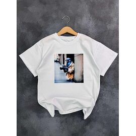 Фотография Футболка детская на мальчика 40-5 white р.6-12 "Meloria" недорого оптом от прямого поставщика