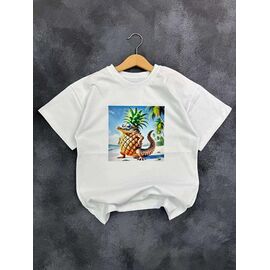 Фотография Футболка детская на мальчика 40-7 white р.6-12 "Meloria" недорого оптом от прямого поставщика