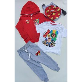 Фотография Костюм детский спортивный на мальчика ML4304 red р.3-10 "Meloria" недорого оптом от прямого поставщика