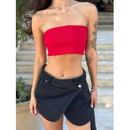 Топ жіночий 1629 red р.42-48 "BONJOUR" недорого оптом від прямого постачальника