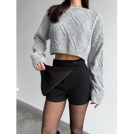 Фотография Юбка-шорты женская 1702 black р.42-46 "BONJOUR" недорого оптом от прямого поставщика