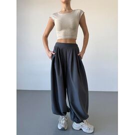 Фотография Штаны спортивные женские 1710 d.grey р.42-48 "BONJOUR" недорого оптом от прямого поставщика