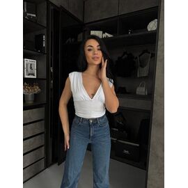 Топ жіночий 1711 white р.42-48 "BONJOUR" недорого оптом від прямого постачальника