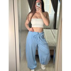 Фотография Штаны спортивные женские 1716 l.blue р.42-48 "BONJOUR" недорого оптом от прямого поставщика