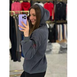 Батник жіночий 2519 d.grey р.XL-4XL "BONJOUR" недорого оптом від прямого постачальника