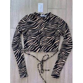 Топ жіночий 5119 beige-black р.42-48 "BONJOUR" недорого оптом від прямого постачальника