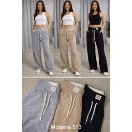 Фотография Штаны спортивные женские 513 grey р.M-3XL "BONJOUR" недорого оптом от прямого поставщика