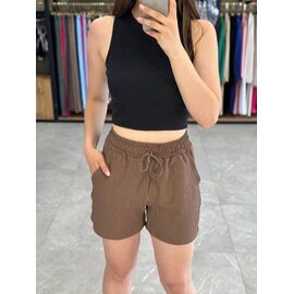 Фотография Шорты женские 5160 brown р.42-48 "BONJOUR" недорого оптом от прямого поставщика
