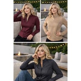 Кофта жіноча 8077 d.grey р.42-46 "BONJOUR" недорого оптом від прямого постачальника