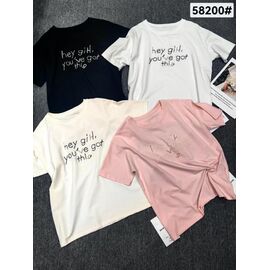 футболка жіноча 58200 white р.M-L "PRENSES" недорого оптом від прямого постачальника