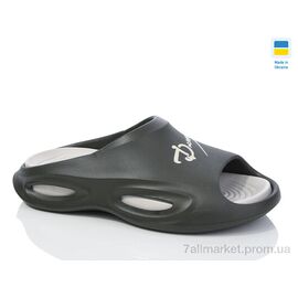 Шльопанці чоловічі пляжні Літо N135 хакі м сірий (6 пар р.41-45) "Lot Shoes" недорого оптом від прямого постачальника