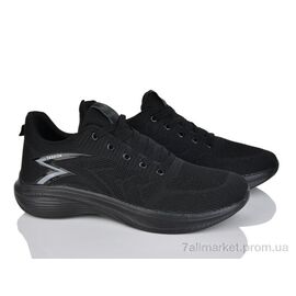 Фотография Кроссовки мужские модные Весна/осень A2446 black (8 пар р.43-47) "Lion-Lu" недорого оптом от прямого поставщика